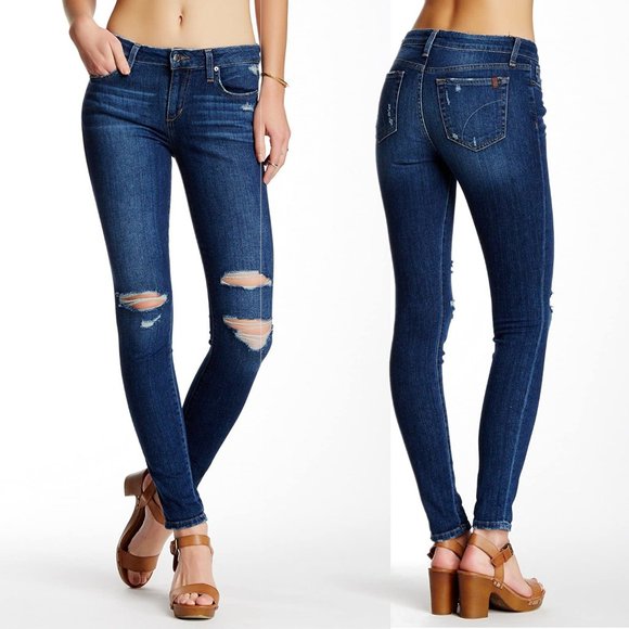 Joe's Jeans Denim - Joes Jeans Skinny Vidika Distressed Ripped - 25